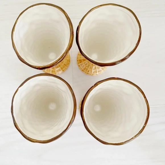 Ice Cream Cone Shaped Glasses Set - Picture 3 of 5